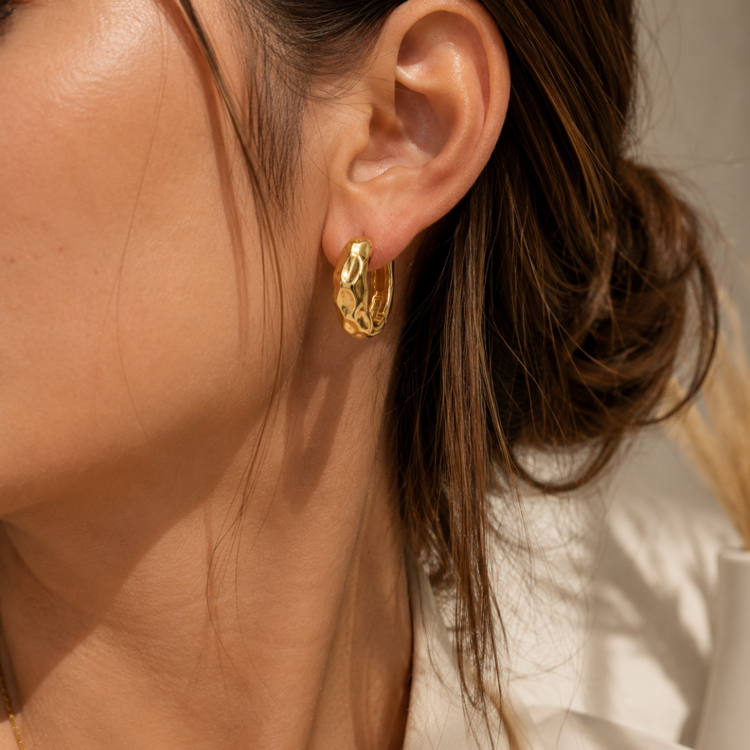 Lucy Gold Hoop