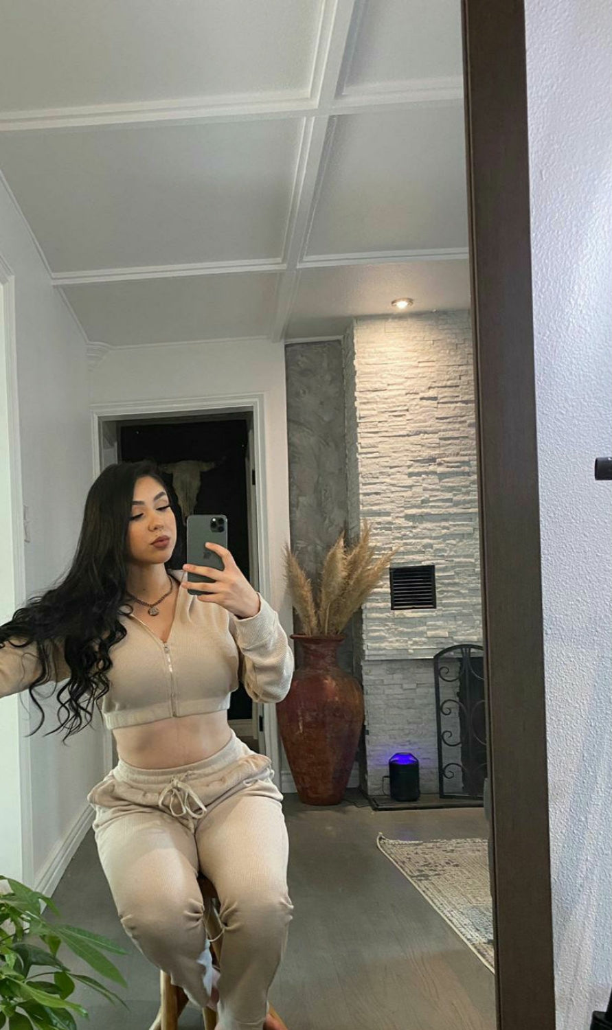 Lilah thermal sweater and sweats set