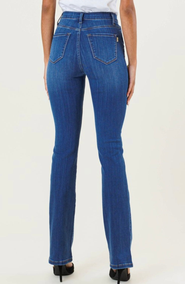 Perfect Fit High Rise Straight Jeans (Dark)