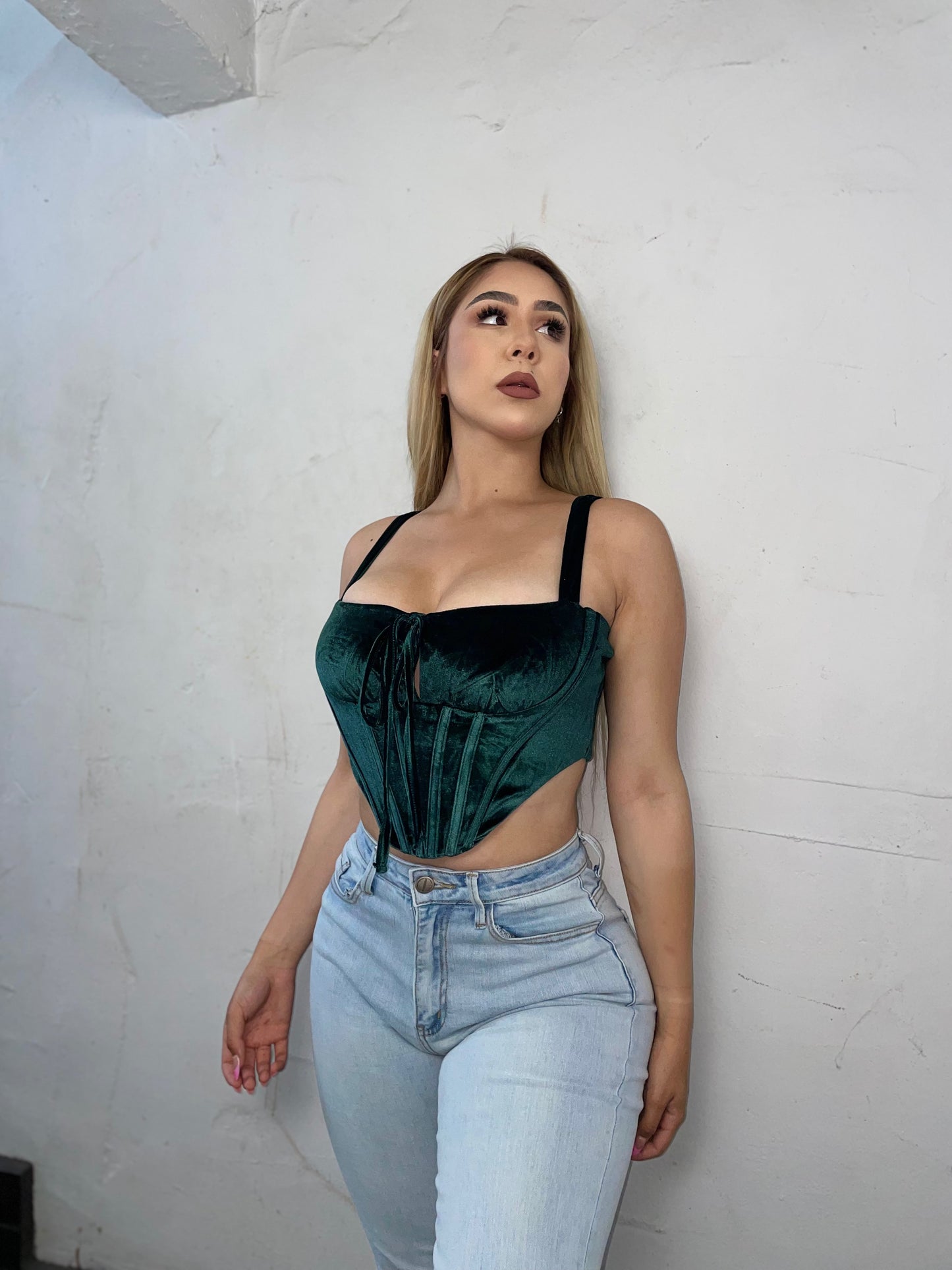 Velvet Emerald Corset