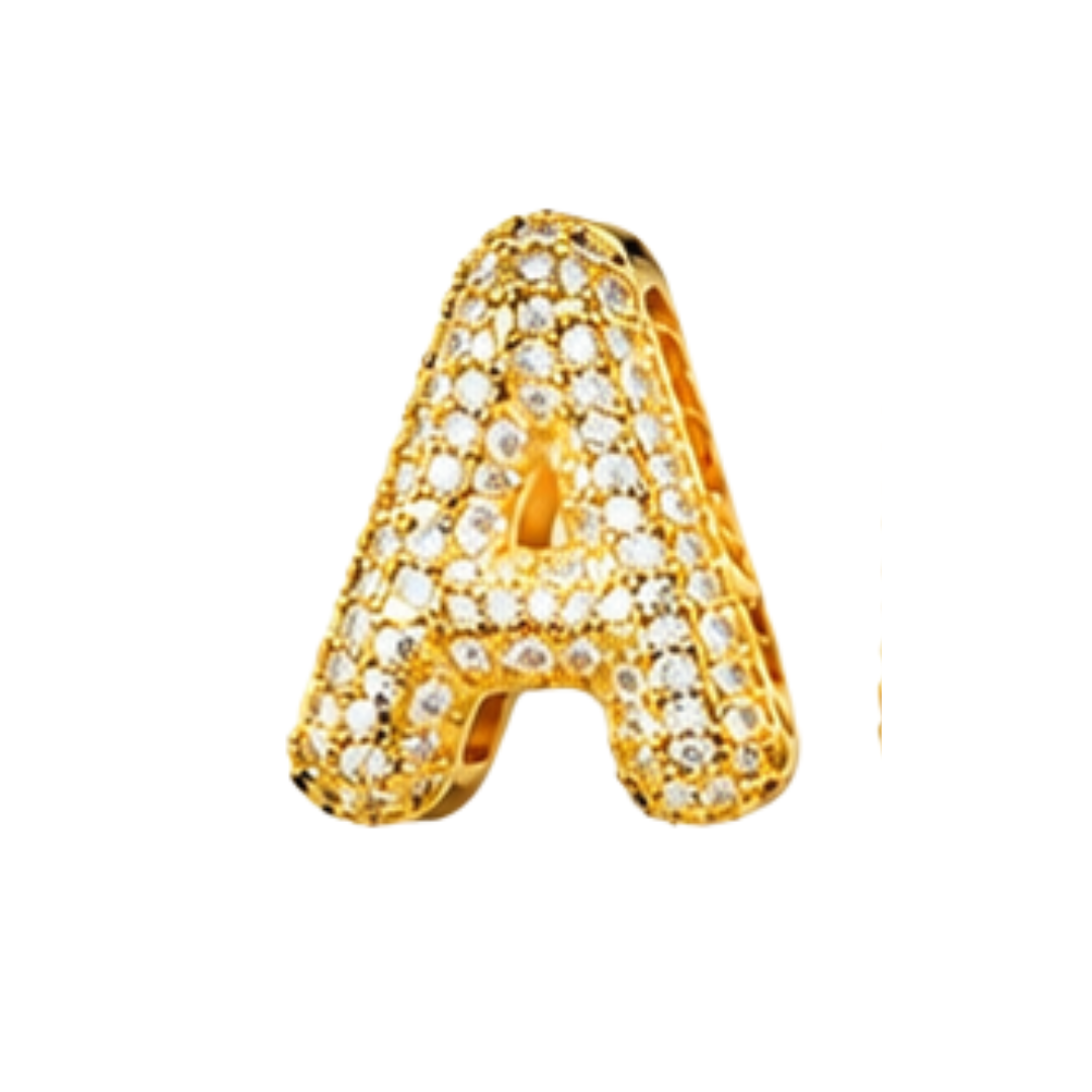 Pavé Signature Initial Charm