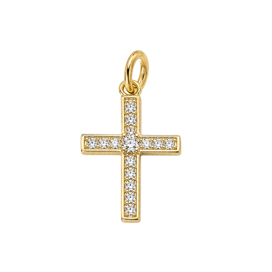 Divine Pavé Cross Pendant
