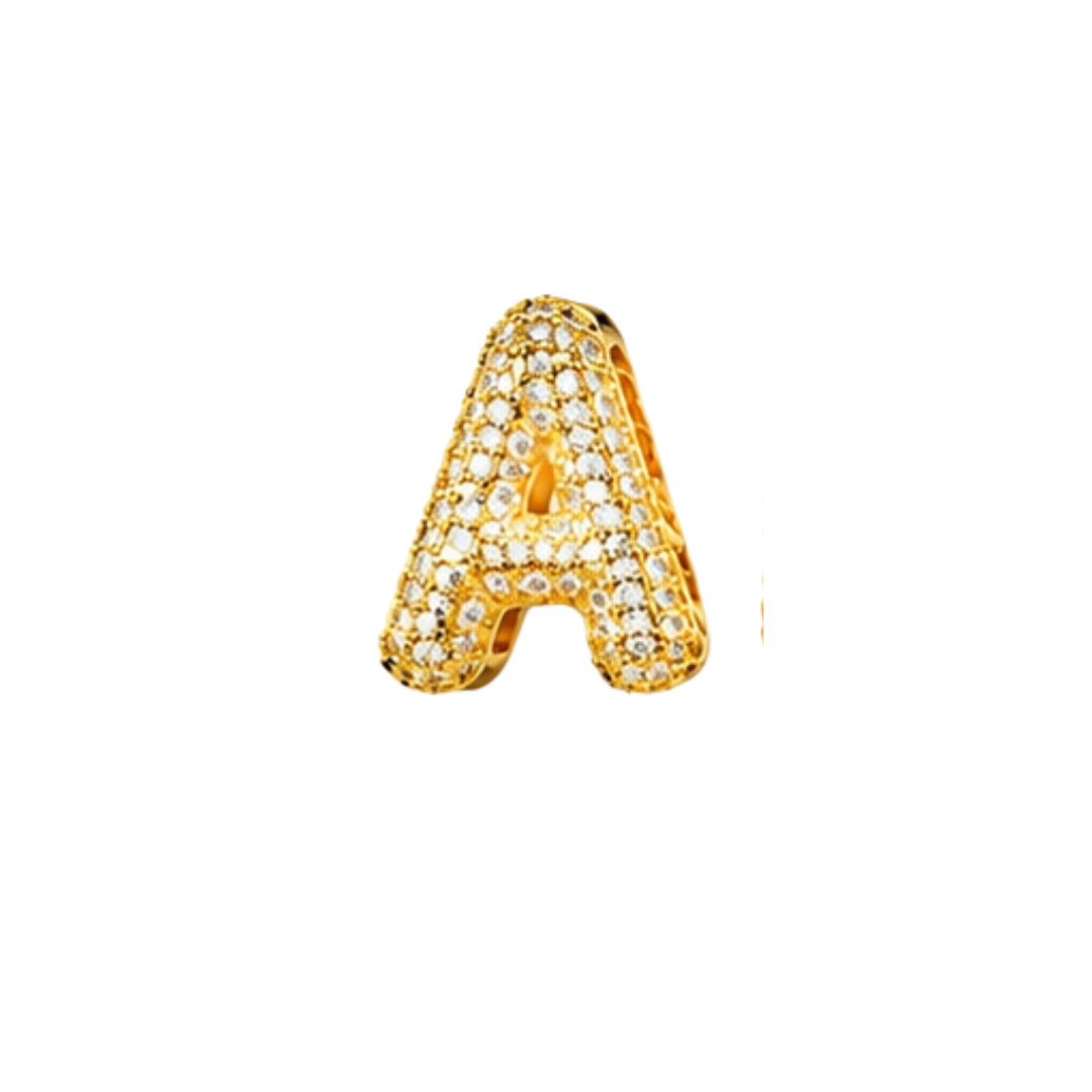 Pavé Signature Initial Charm