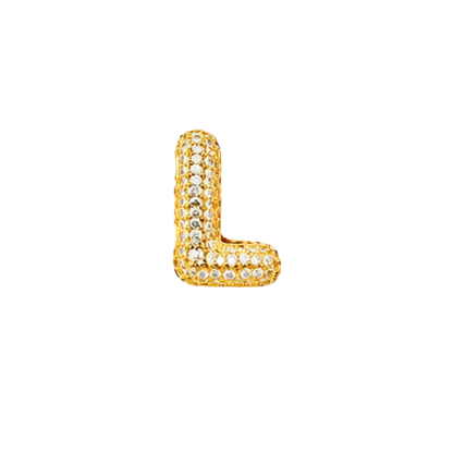 Pavé Signature Initial Charm