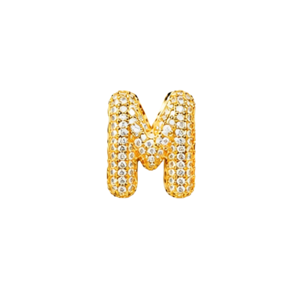 Pavé Signature Initial Charm