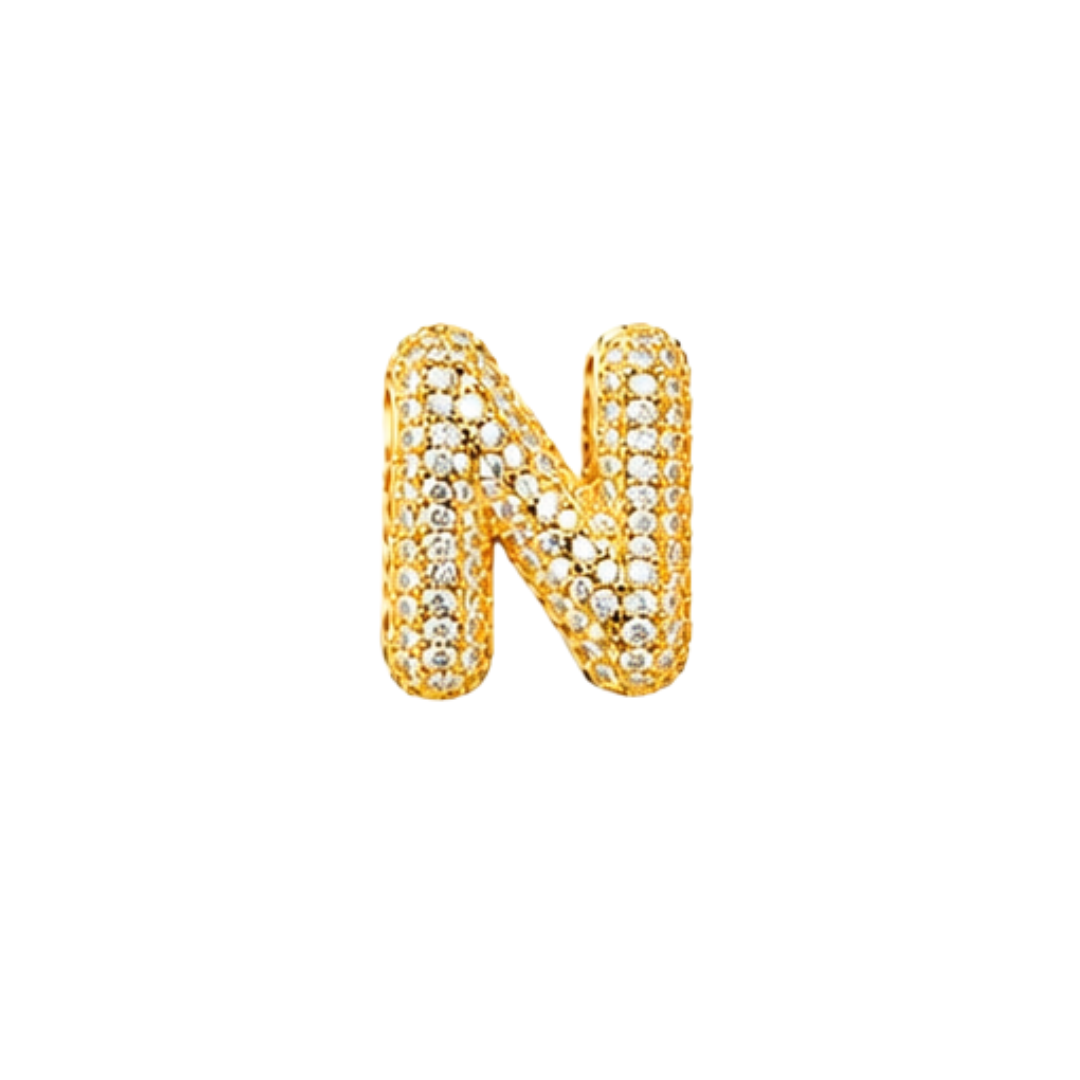 Pavé Signature Initial Charm
