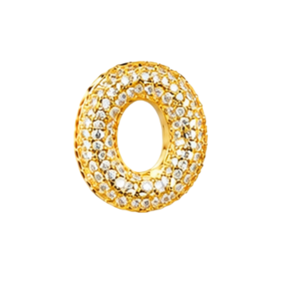 Pavé Signature Initial Charm