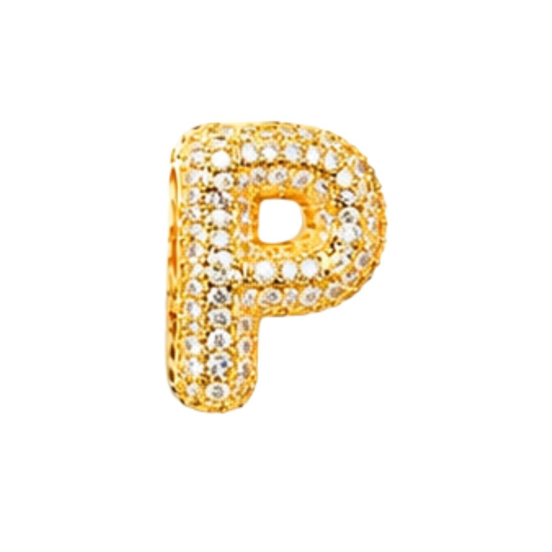 Pavé Signature Initial Charm