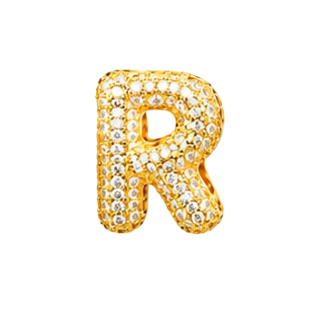 Pavé Signature Initial Charm
