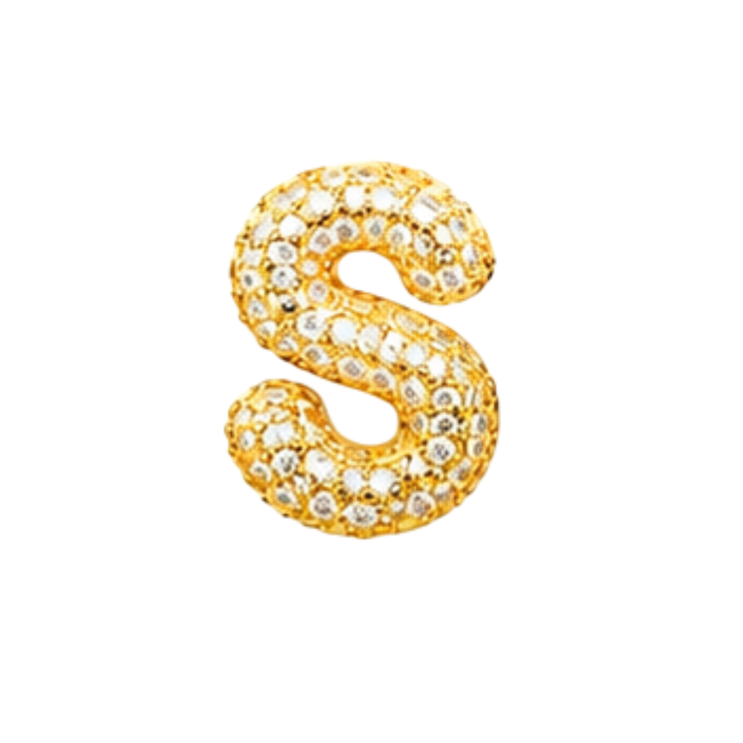 Pavé Signature Initial Charm