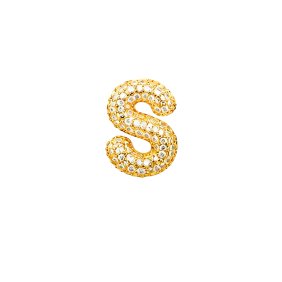 Pavé Signature Initial Charm