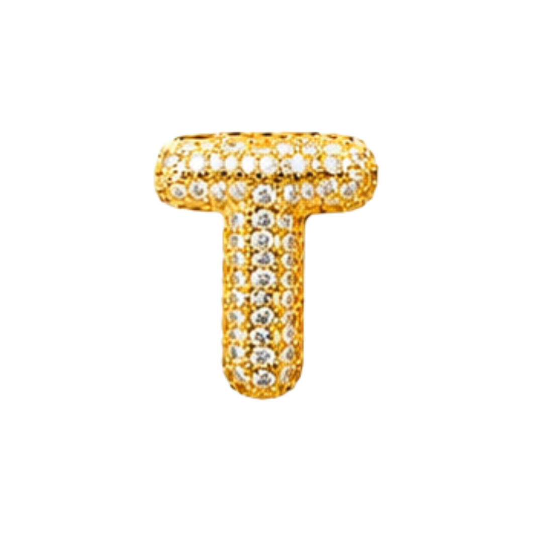 Pavé Signature Initial Charm