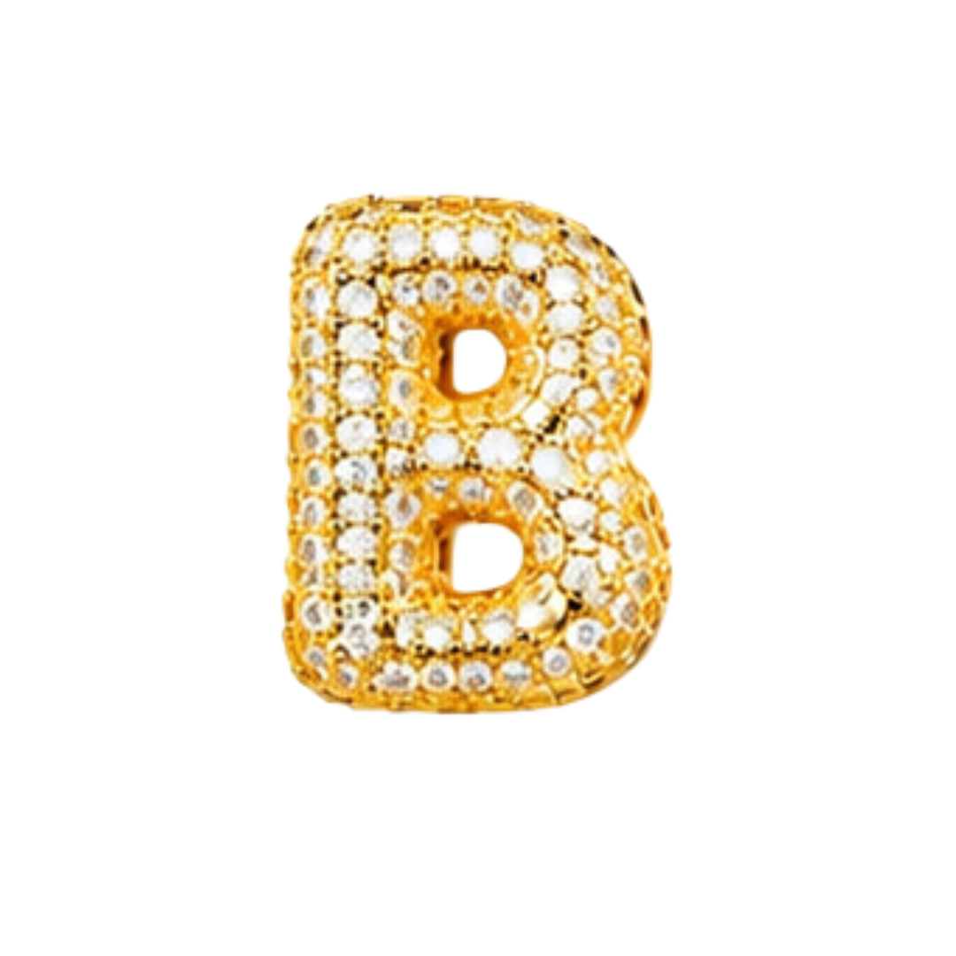 Pavé Signature Initial Charm