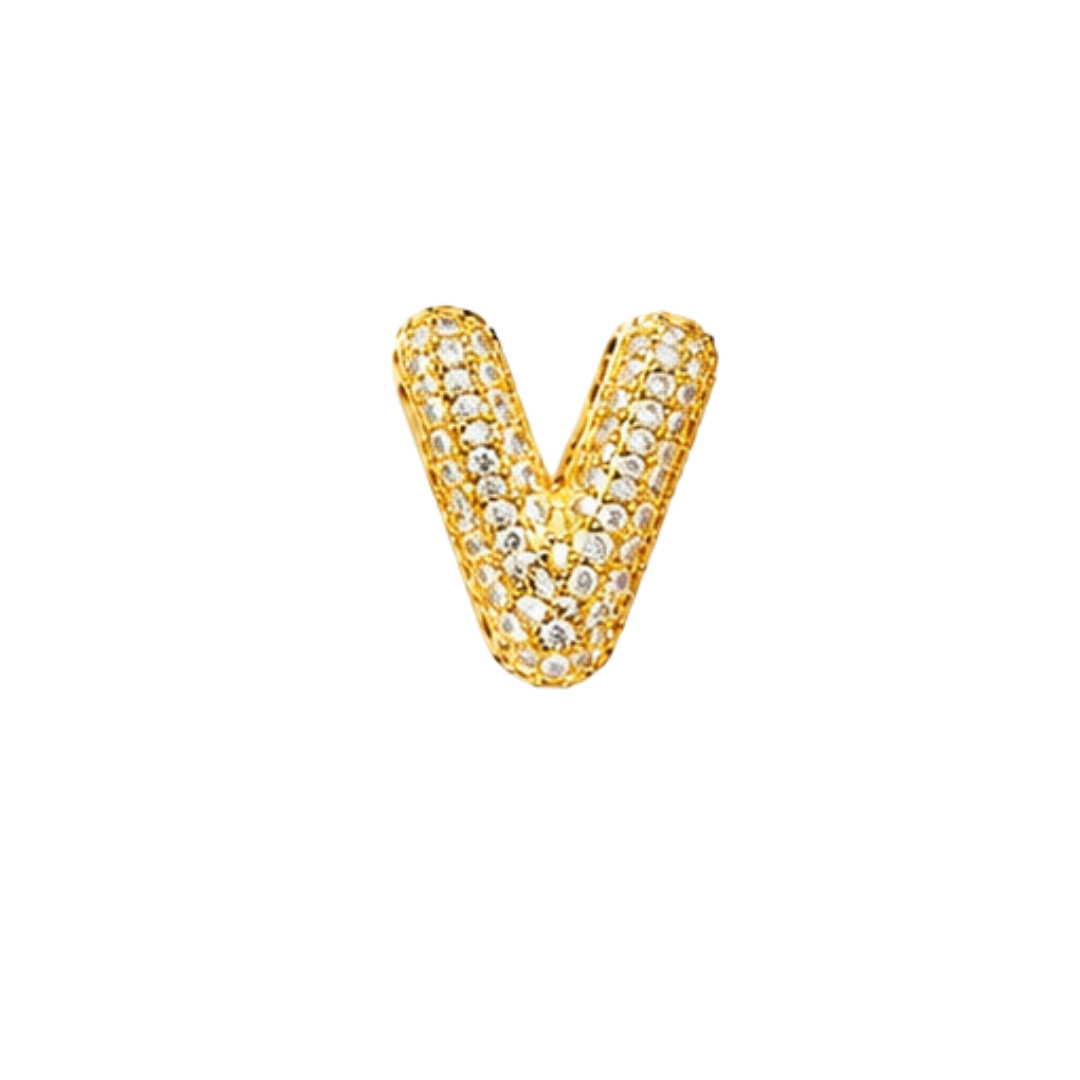 Pavé Signature Initial Charm