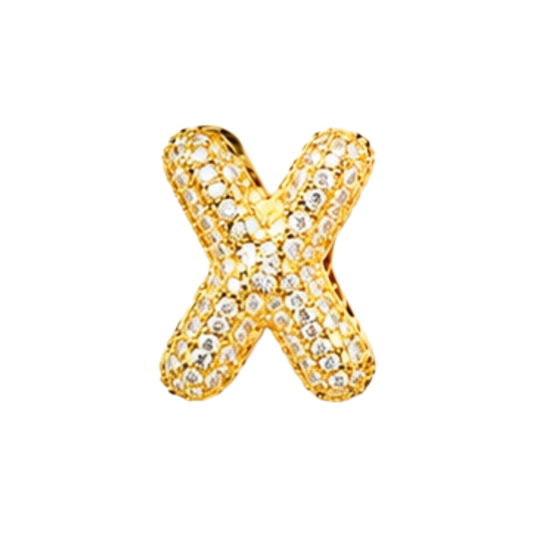 Pavé Signature Initial Charm