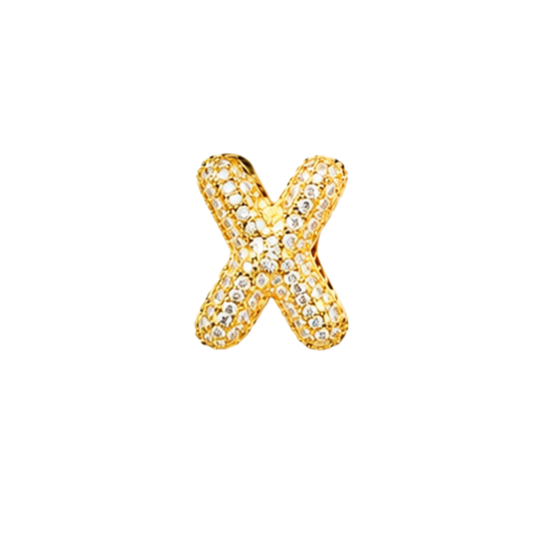 Pavé Signature Initial Charm