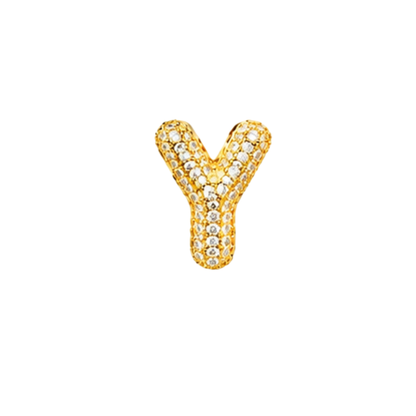 Pavé Signature Initial Charm