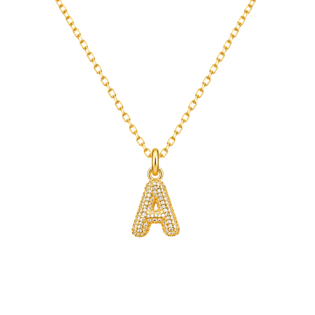 Pavé Signature Initial Charm