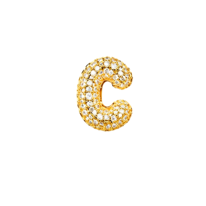 Pavé Signature Initial Charm