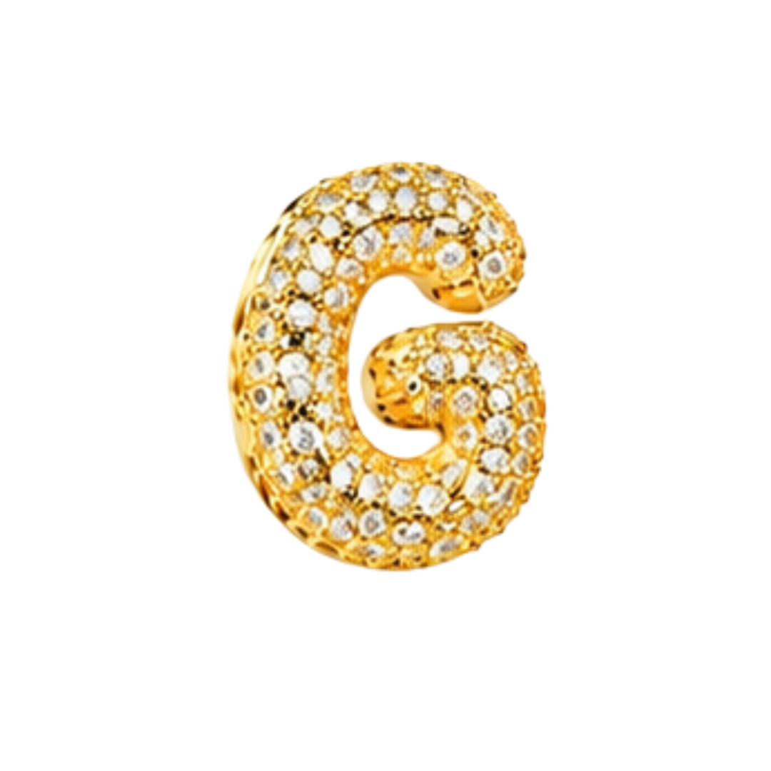 Pavé Signature Initial Charm