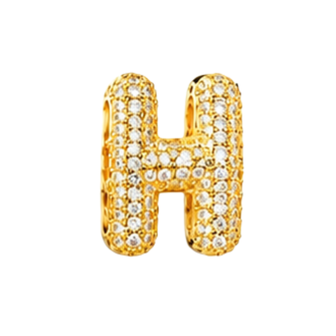 Pavé Signature Initial Charm