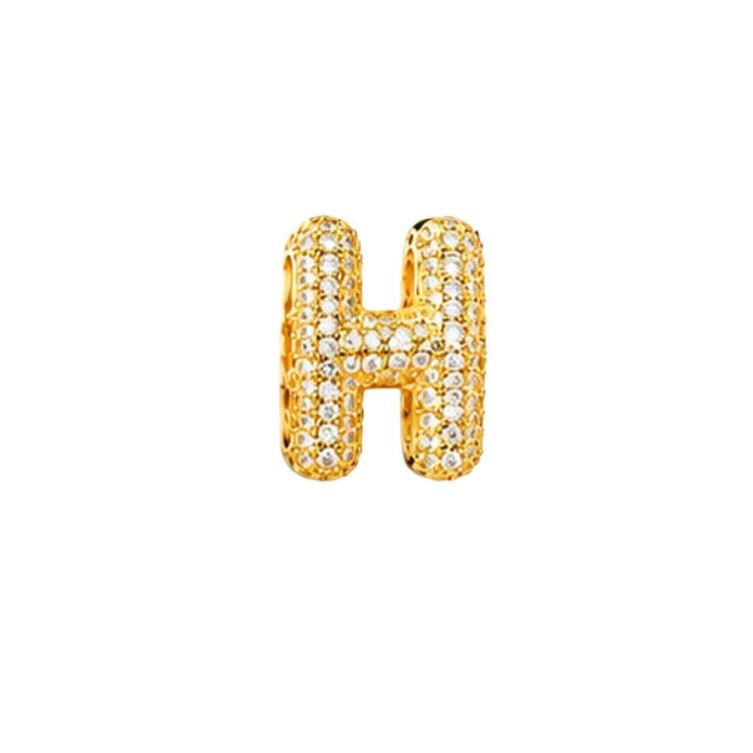Pavé Signature Initial Charm