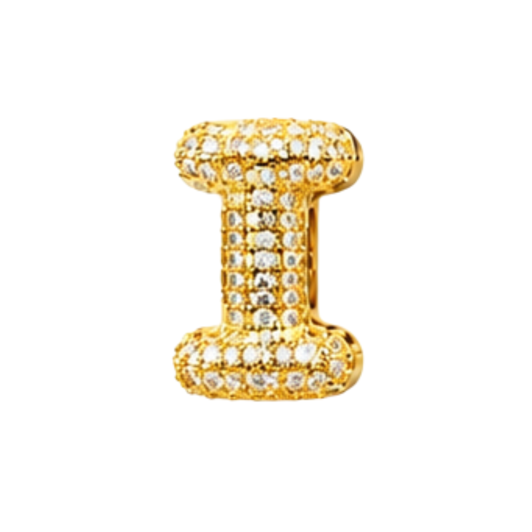 Pavé Signature Initial Charm