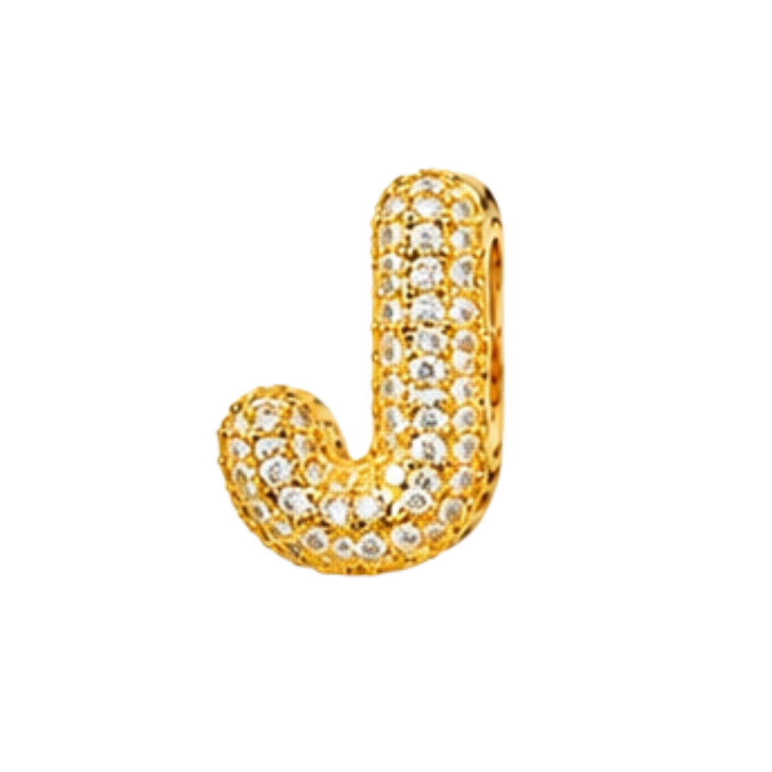 Pavé Signature Initial Charm
