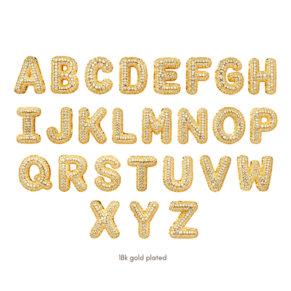 Pavé Signature Initial Charm