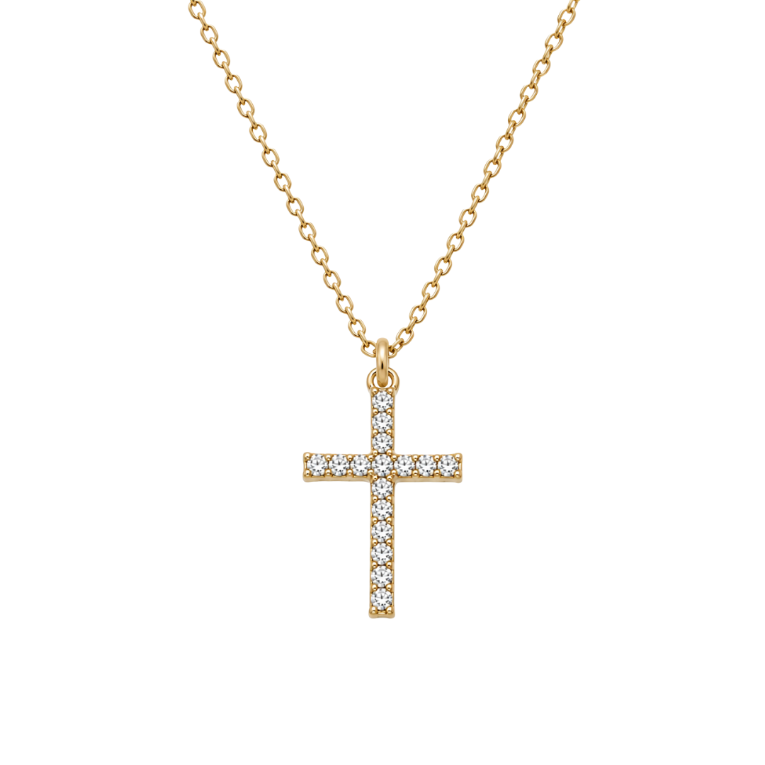Eternal Pavé Cross Pendant