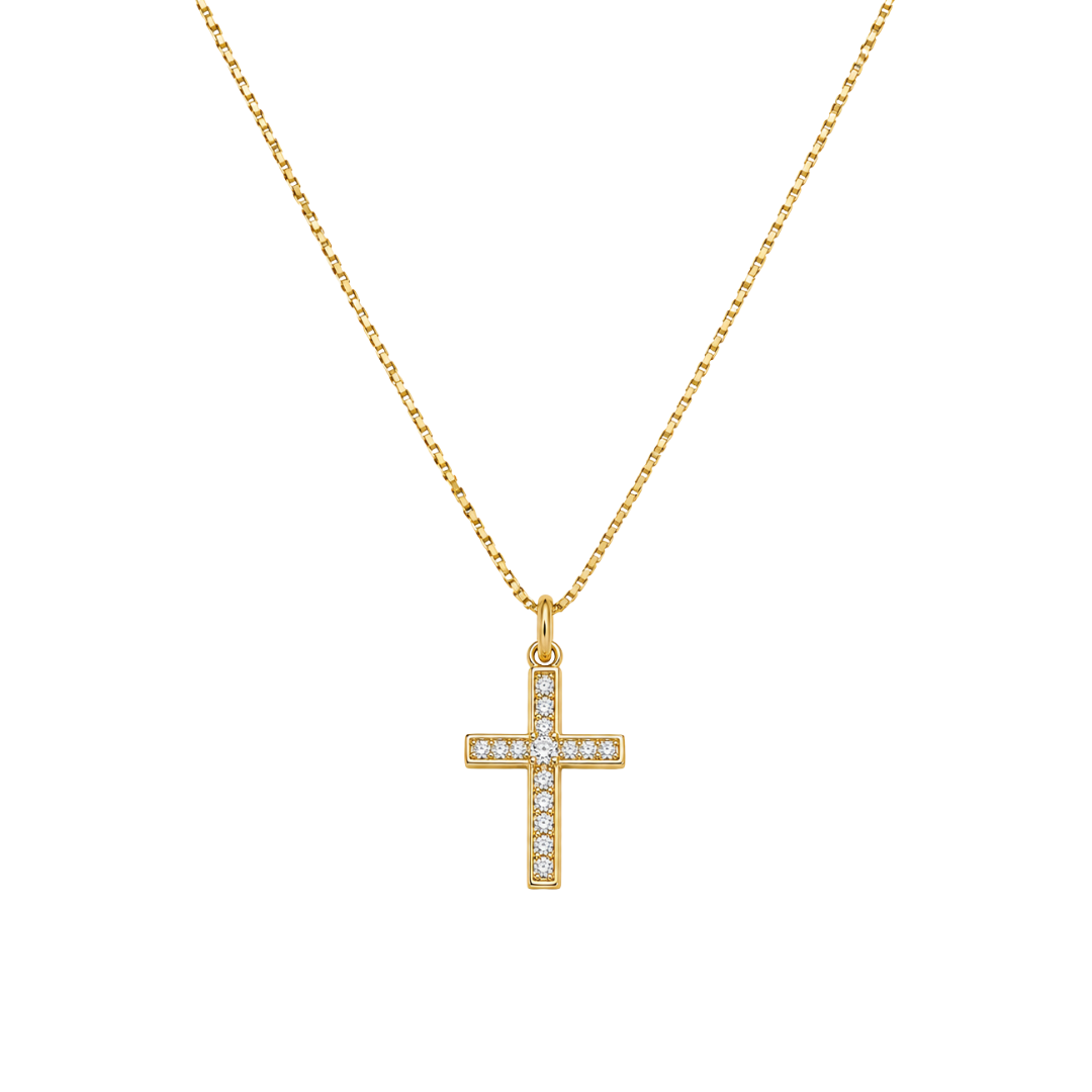 Divine Pavé Cross Pendant