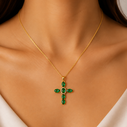 Emerald Grace Cross