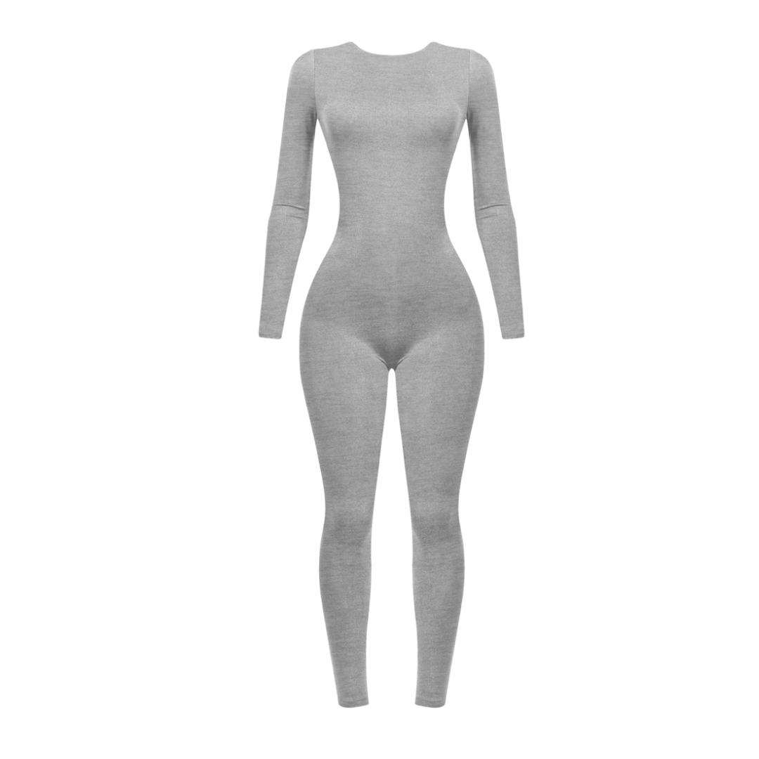 Tori - Long Sleeve Open Back Jumpsuit