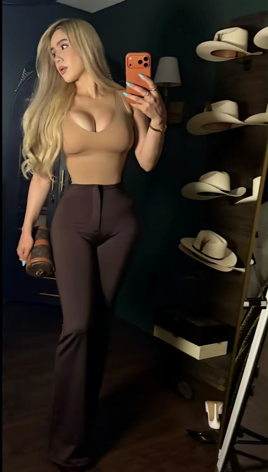 Sculpt & Lift Flare Pants - Dark Brown (PRE-ORDER)