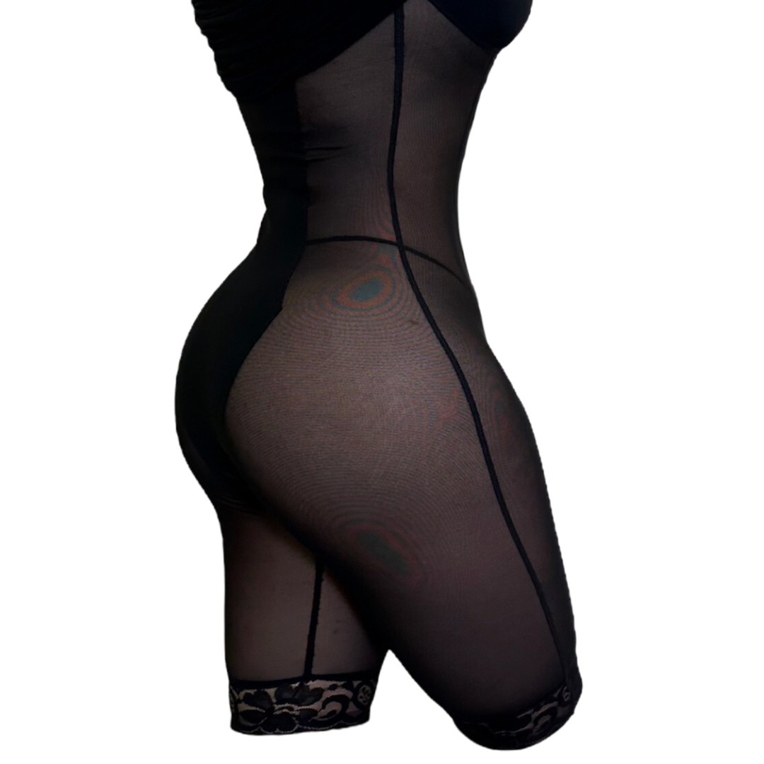 Contour Midi Shapewear Black Dress