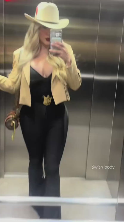 Contour Butt Lifting Flare Faja leggings High Rise