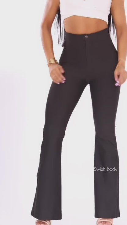Contour Butt Lifting Flare Faja leggings High Rise