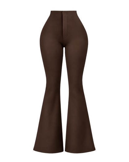 Sculpt & Lift Flare Pants - Dark Brown (PRE-ORDER)