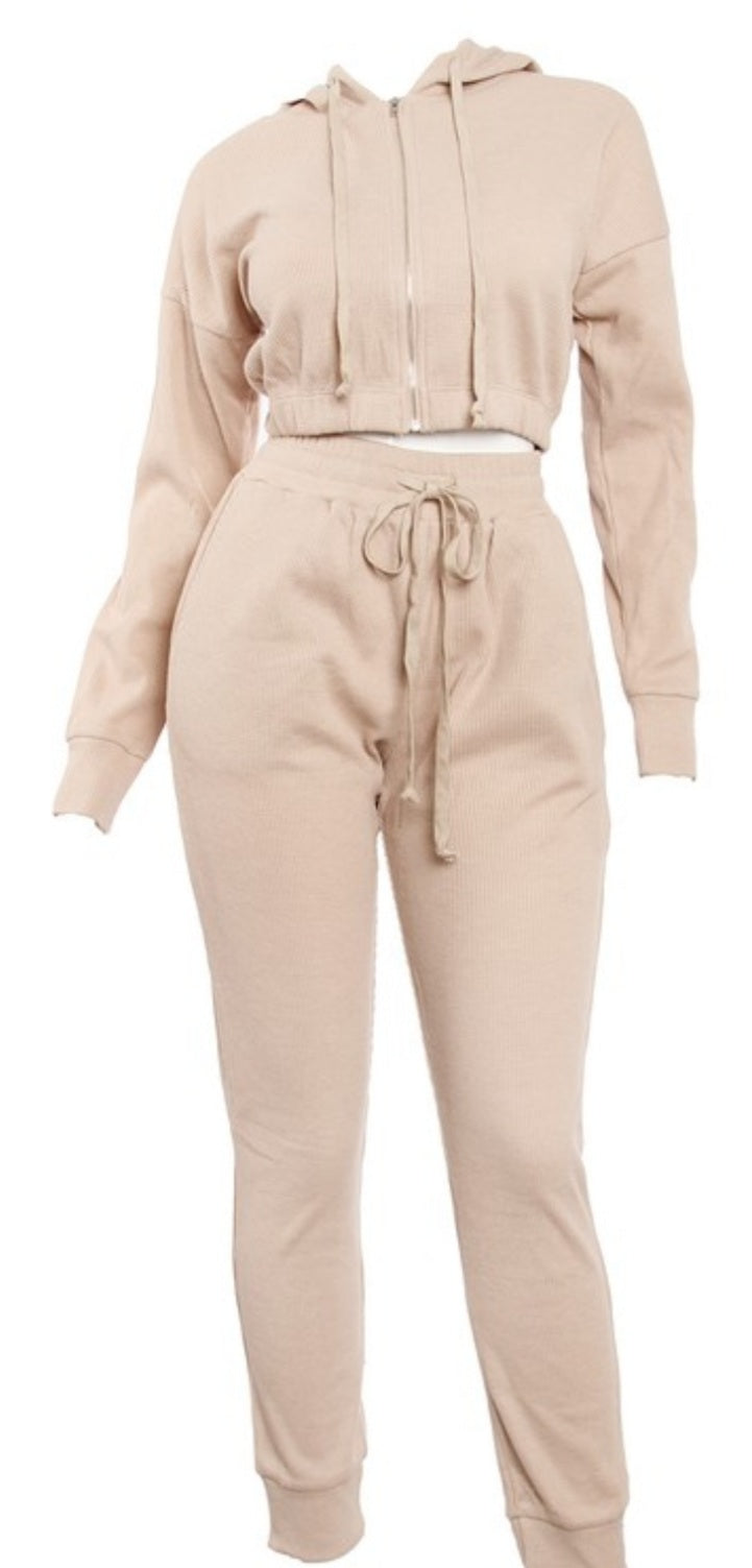 Lilah thermal sweater and sweats set