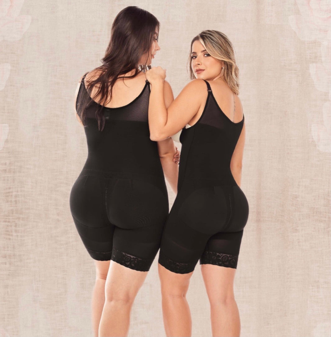 Mid Thigh Guitar Body Shaper [Double Ab Compression and Butt lifter]
